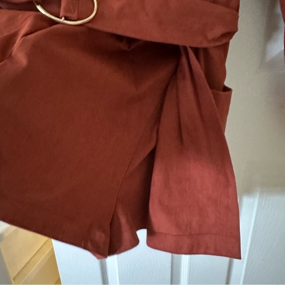 Trf Collection Suede Long Sleeve Romper - Picture 9 of 10